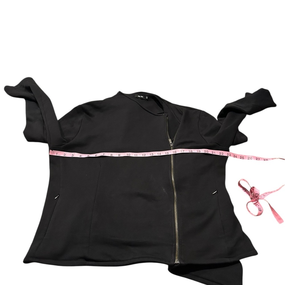 Saint + Sofia Cotton Biker Jacket - image 4